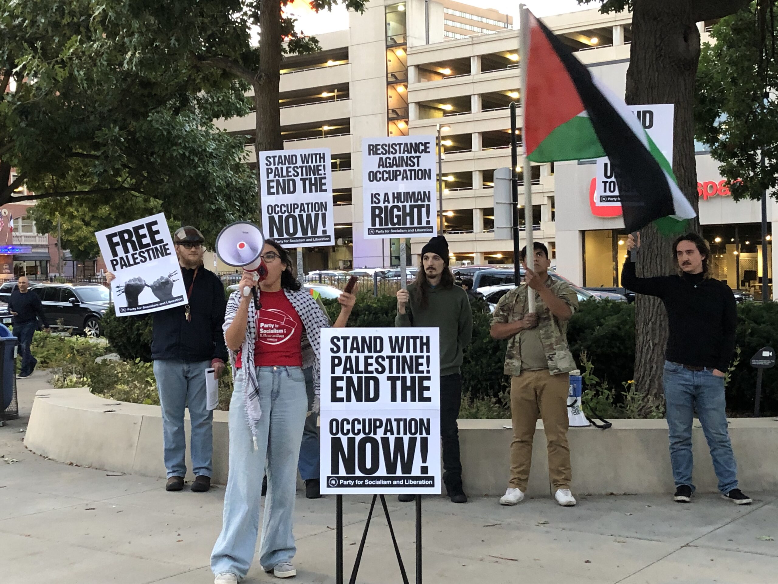 WILPF Members Attend Free Palestine Rally